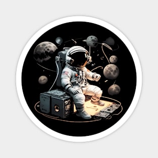 musical astronaut Magnet